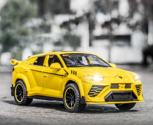 Planet Gates 1/32 Lamborghini Urus Car Model Simulation Alloy Pull Back Car Boy Metal Sound And Light Toy Car Collection Ornaments Gift