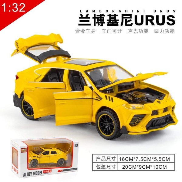 Planet Gates 1/32 Lamborghini Urus Car Model Simulation Alloy Pull Back Car Boy Metal Sound And Light Toy Car Collection Ornaments Gift
