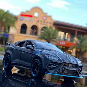 Planet Gates 1/32 Lamborghini Urus Car Model Simulation Alloy Pull Back Car Boy Metal Sound And Light Toy Car Collection Ornaments Gift