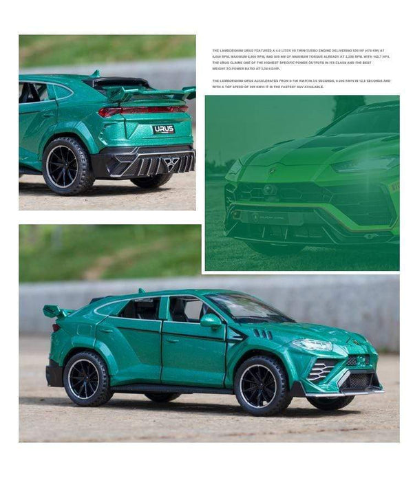 Planet Gates 1/32 Lamborghini Urus Car Model Simulation Alloy Pull Back Car Boy Metal Sound And Light Toy Car Collection Ornaments Gift