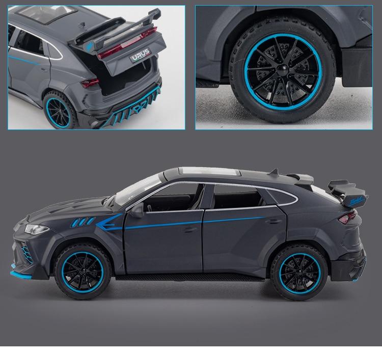 Planet Gates 1/32 Lamborghini Urus Car Model Simulation Alloy Pull Back Car Boy Metal Sound And Light Toy Car Collection Ornaments Gift