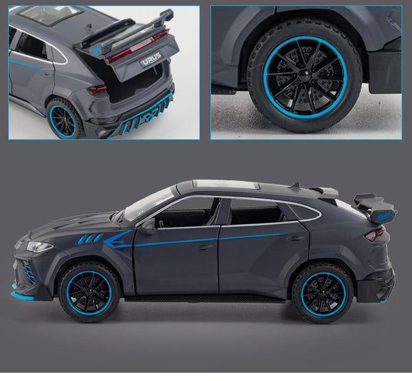 Planet Gates 1/32 Lamborghini Urus Car Model Simulation Alloy Pull Back Car Boy Metal Sound And Light Toy Car Collection Ornaments Gift