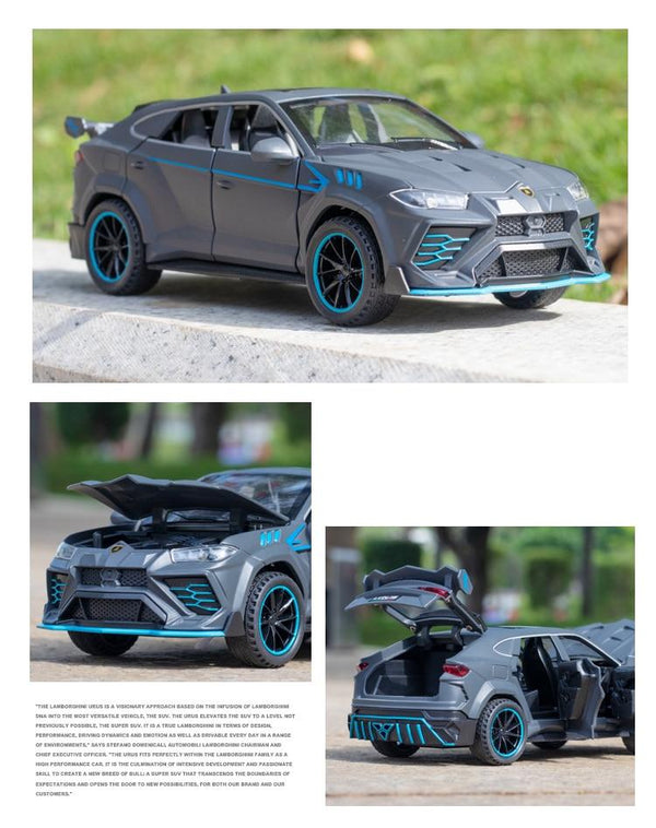 Planet Gates 1/32 Lamborghini Urus Car Model Simulation Alloy Pull Back Car Boy Metal Sound And Light Toy Car Collection Ornaments Gift