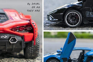 Planet Gates 1:32 Lamborghinis Sian FKP37 Car Alloy Sports Car Model Diecast Sound Super Racing Lifting Tail Hot Car Wheel For Children Gifts