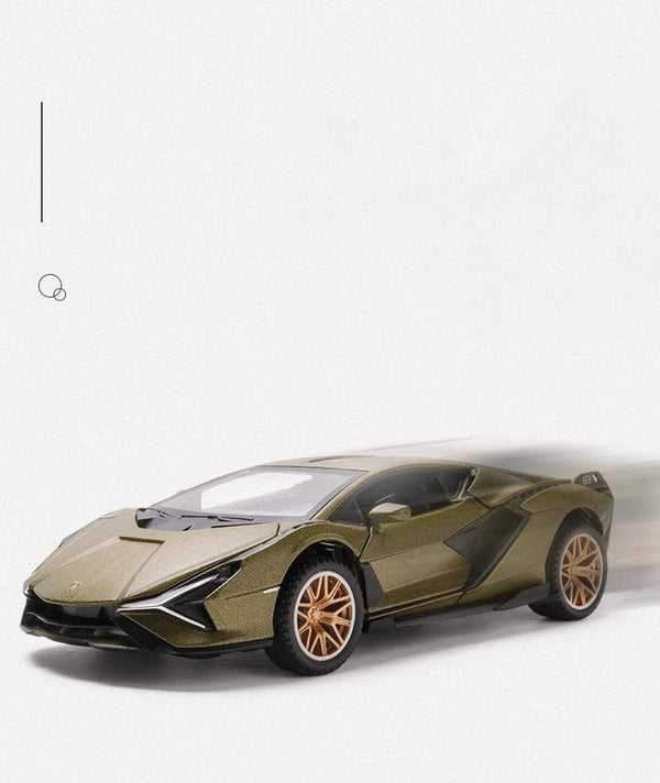 Planet Gates 1:32 Lamborghinis Sian FKP37 Car Alloy Sports Car Model Diecast Sound Super Racing Lifting Tail Hot Car Wheel For Children Gifts