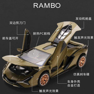 Planet Gates 1:32 Lamborghinis Sian FKP37 Car Alloy Sports Car Model Diecast Sound Super Racing Lifting Tail Hot Car Wheel For Children Gifts