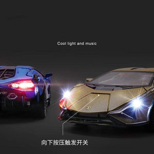 Planet Gates 1:32 Lamborghinis Sian FKP37 Car Alloy Sports Car Model Diecast Sound Super Racing Lifting Tail Hot Car Wheel For Children Gifts