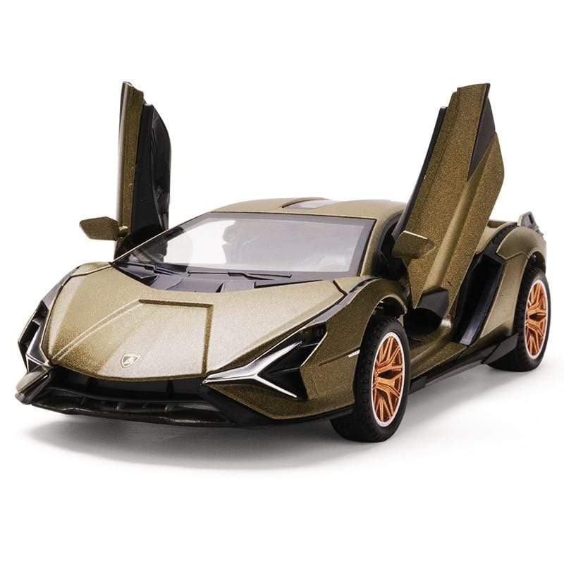 Planet Gates 1:32 Lamborghinis Sian FKP37 Car Alloy Sports Car Model Diecast Sound Super Racing Lifting Tail Hot Car Wheel For Children Gifts