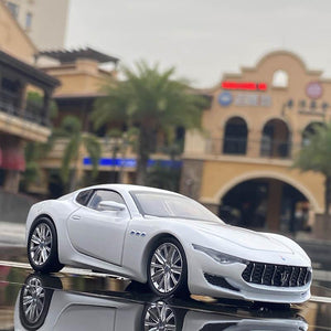 Planet Gates 1:32 Maserati Alfieri Alloy Sports Car Model Diecasts Metal Toy Vehicles Car Model Sound and Light High Simulation Kids Toy Gift
