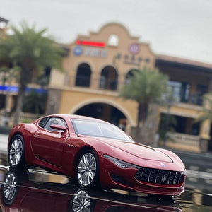 Planet Gates 1:32 Maserati Alfieri Alloy Sports Car Model Diecasts Metal Toy Vehicles Car Model Sound and Light High Simulation Kids Toy Gift
