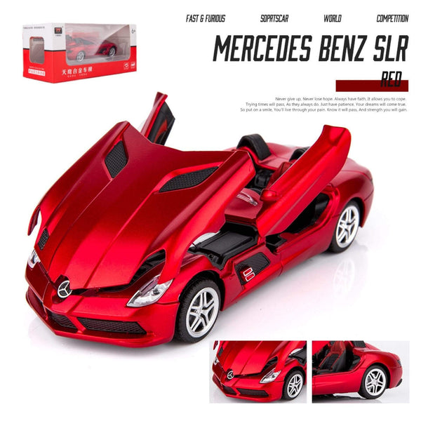 Planet Gates 1:32 Mercedes-Benz Slr Car Model Convertible Mclaren Super Sports Car Toy Car Model Simulation Ornaments Alloy Toy Car Boy Gift
