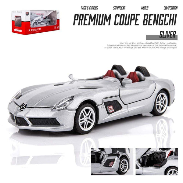 Planet Gates 1:32 Mercedes-Benz Slr Car Model Convertible Mclaren Super Sports Car Toy Car Model Simulation Ornaments Alloy Toy Car Boy Gift