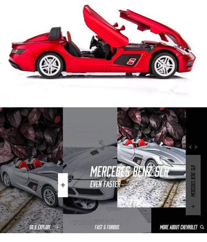 Planet Gates 1:32 Mercedes-Benz Slr Car Model Convertible Mclaren Super Sports Car Toy Car Model Simulation Ornaments Alloy Toy Car Boy Gift