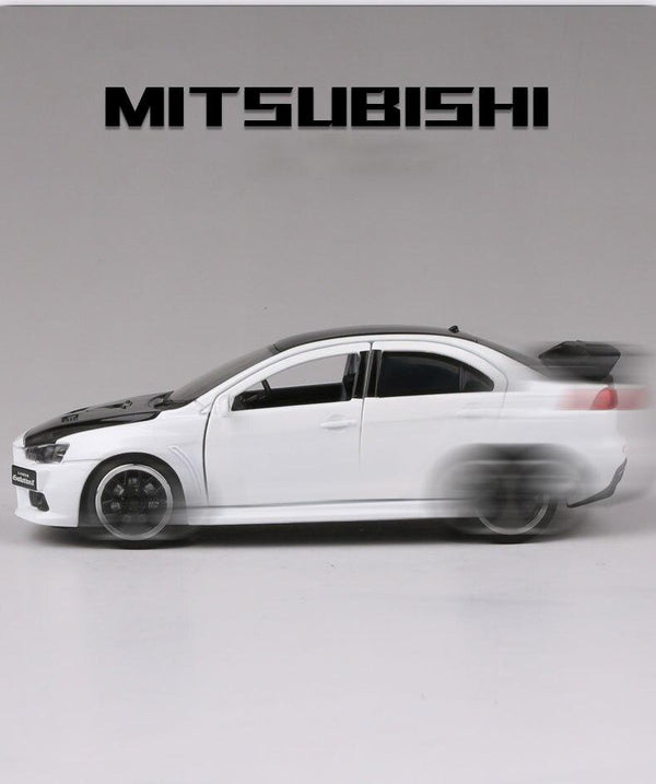 Planet Gates 1:32 Mitsubishi JDM Lancer Evo X Open Door With Sound and Light Alloy Toy Car Model Ornaments For Children Gifts