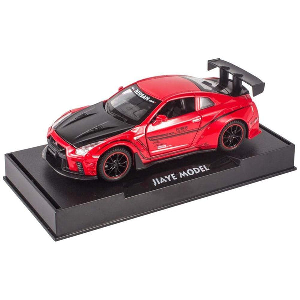 Planet Gates 1:32 Nissan Gtr Sports Car Alloy Car Model For Children Boy Metal Pull Back Toy Car Decoration Simulation Model Car Collection