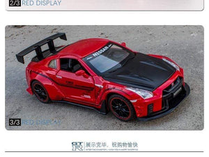 Planet Gates 1:32 Nissan Gtr Sports Car Alloy Car Model For Children Boy Metal Pull Back Toy Car Decoration Simulation Model Car Collection
