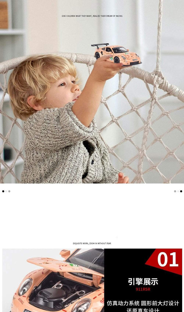 Planet Gates 1:32 Porsche 911 GT3 RSR blue car alloy car model simulation car decoration collection gift toy Die casting model boy toy