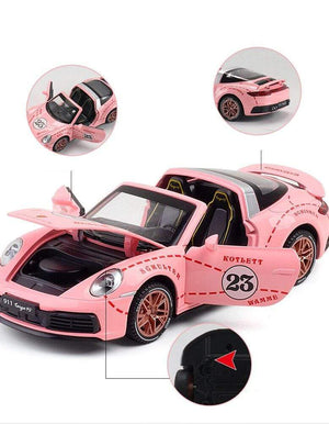 Planet Gates 1:32 Porsche 911 Targa 4S Alloy Car Model Diecast & Toy Vehicles Metal Toy Car Model Collection High Simulation Childrens Gift