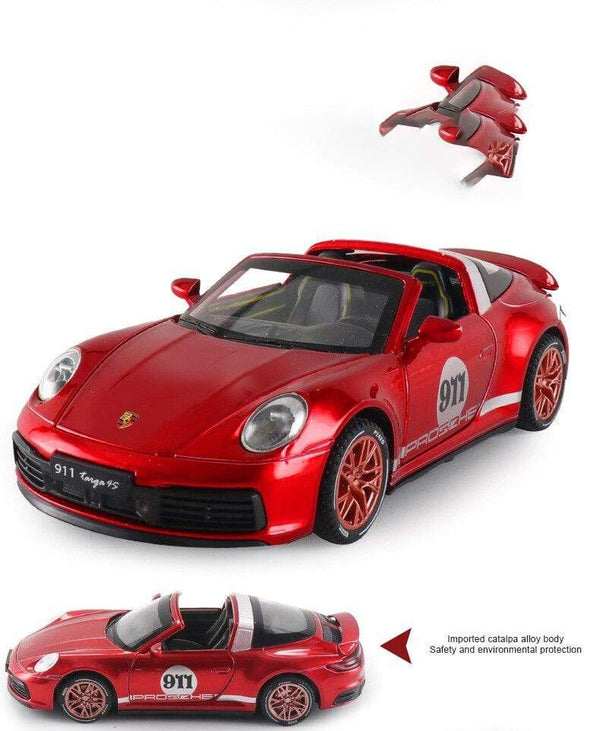 Planet Gates 1:32 Porsche 911 Targa 4S Alloy Car Model Diecast & Toy Vehicles Metal Toy Car Model Collection High Simulation Childrens Gift