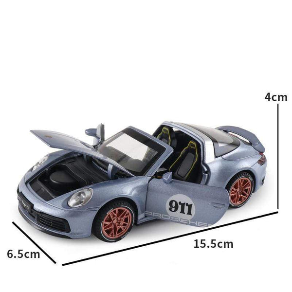 Planet Gates 1:32 Porsche 911 Targa 4S Alloy Car Model Diecast & Toy Vehicles Metal Toy Car Model Collection High Simulation Childrens Gift