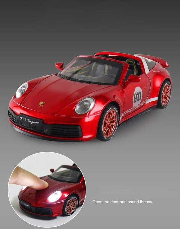 Planet Gates 1:32 Porsche 911 Targa 4S Alloy Car Model Diecast & Toy Vehicles Metal Toy Car Model Collection High Simulation Childrens Gift