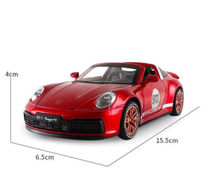 Planet Gates 1:32 Porsche 911 Targa 4S Alloy Car Model Diecast & Toy Vehicles Metal Toy Car Model Collection High Simulation Childrens Gift