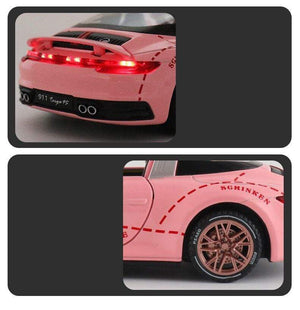 Planet Gates 1:32 Porsche 911 Targa 4S Alloy Car Model Diecast & Toy Vehicles Metal Toy Car Model Collection High Simulation Childrens Gift
