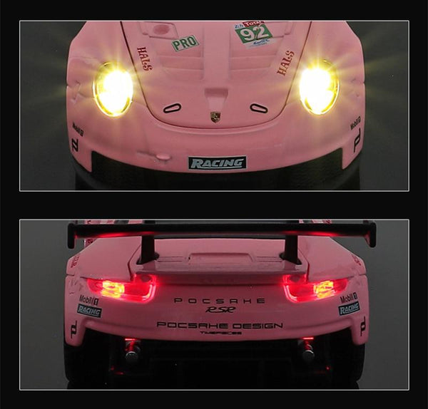 Planet Gates 1:32 Porsches 911 RSR Alloy Racing Car Model Diecast  Metal Toy Vehicles Car Model Collection High Simulation Childrens Toy Gift