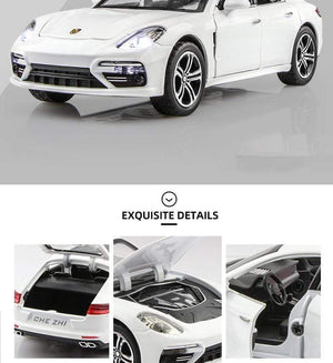 Planet Gates 1:32 Porsches Panamera Coupe Alloy Car Model Diecasts Toy Vehicles Metal Car Model Simulation Sound Light Collection Kids Gift