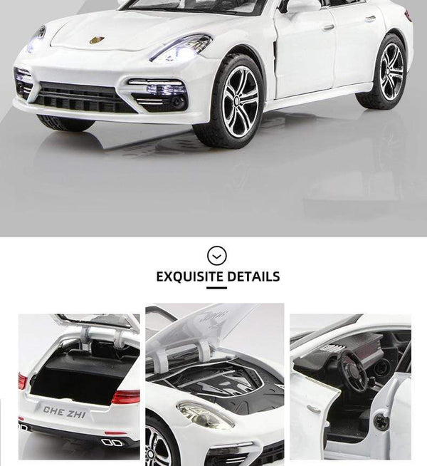 Planet Gates 1:32 Porsches Panamera Coupe Alloy Car Model Diecasts Toy Vehicles Metal Car Model Simulation Sound Light Collection Kids Gift