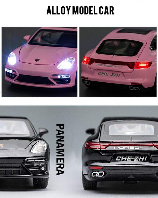 Planet Gates 1:32 Porsches Panamera Coupe Alloy Car Model Diecasts Toy Vehicles Metal Car Model Simulation Sound Light Collection Kids Gift