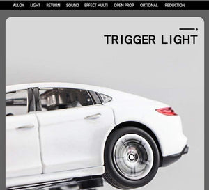 Planet Gates 1:32 Porsches Panamera Coupe Alloy Car Model Diecasts Toy Vehicles Metal Car Model Simulation Sound Light Collection Kids Gift