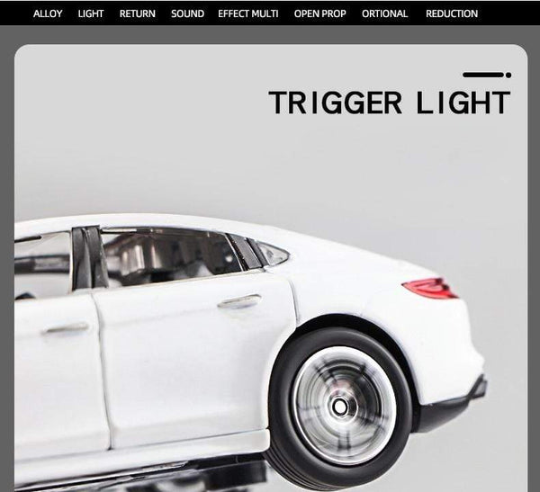 Planet Gates 1:32 Porsches Panamera Coupe Alloy Car Model Diecasts Toy Vehicles Metal Car Model Simulation Sound Light Collection Kids Gift