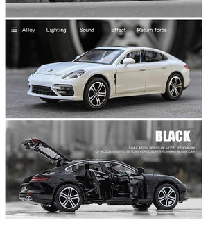 Planet Gates 1:32 Porsches Panamera Coupe Alloy Car Model Diecasts Toy Vehicles Metal Car Model Simulation Sound Light Collection Kids Gift