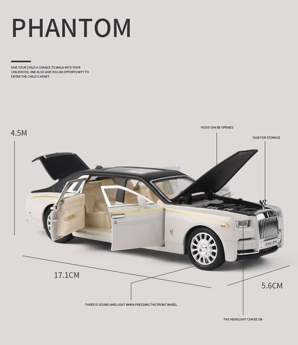 Planet Gates 1:32 Rolls-Royce Phantom Alloy Car Model Diecasts & Toy Vehicles Toy Cars Kid Toys For Sound and light Children Gifts Boy Toy