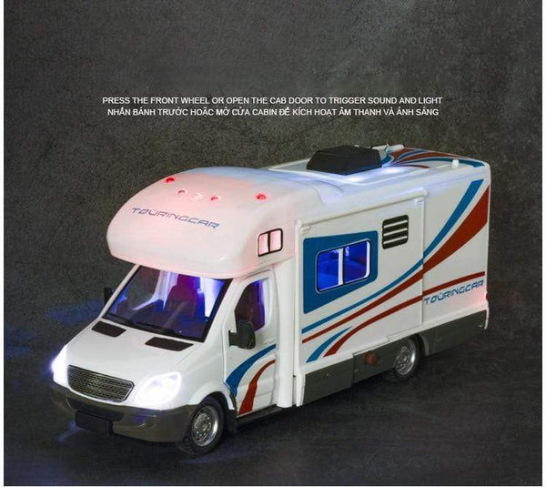 Planet Gates 1:32 Scale Sprinter Luxury Motorhome Recreational Vehicle RV Trailer Caravan Alloy Metal Diecast Car Model Babys Toys Collection