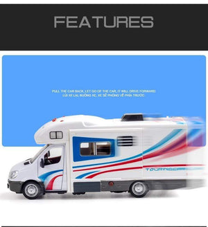 Planet Gates 1:32 Scale Sprinter Luxury Motorhome Recreational Vehicle RV Trailer Caravan Alloy Metal Diecast Car Model Babys Toys Collection