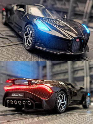 Planet Gates 1:32 Simulation Bugatti Black Dragon Sports Car Model Alloy Car Model Metal Toy Car Boy Gift Car Decoration Jewelry Collection