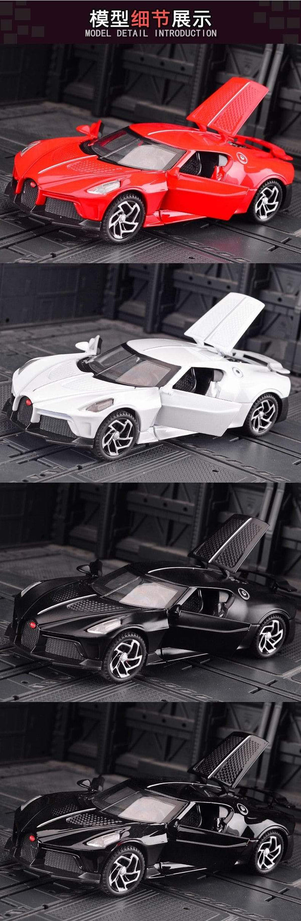 Planet Gates 1:32 Simulation Bugatti Black Dragon Sports Car Model Alloy Car Model Metal Toy Car Boy Gift Car Decoration Jewelry Collection