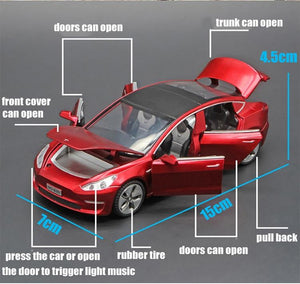 Planet Gates 1:32 Tesla MODEL 3 Alloy Car Model Diecasts & Toy Vehicles Toy Cars Free Shipping Kid Toys For Children Gifts Boy Toy