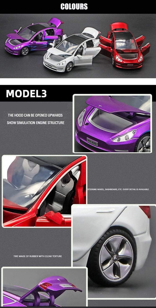 Planet Gates 1:32 Tesla MODEL 3 Alloy Car Model Diecasts & Toy Vehicles Toy Cars Free Shipping Kid Toys For Children Gifts Boy Toy