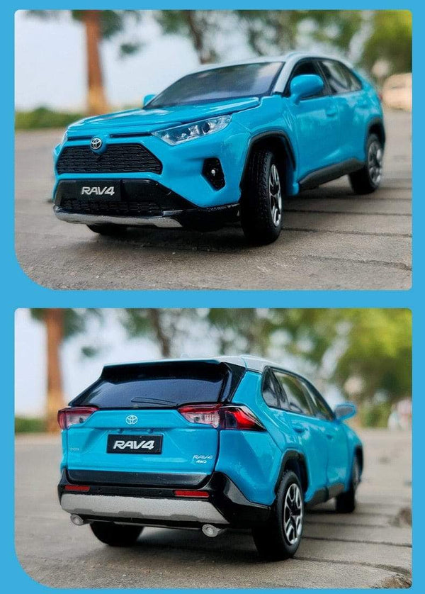 Planet Gates 1:32 Toyota RAV4 2020 SUV Diecasts & Toy Vehicles Metal Car Model Shock absorber Sound Light Collection Car Toys Gift
