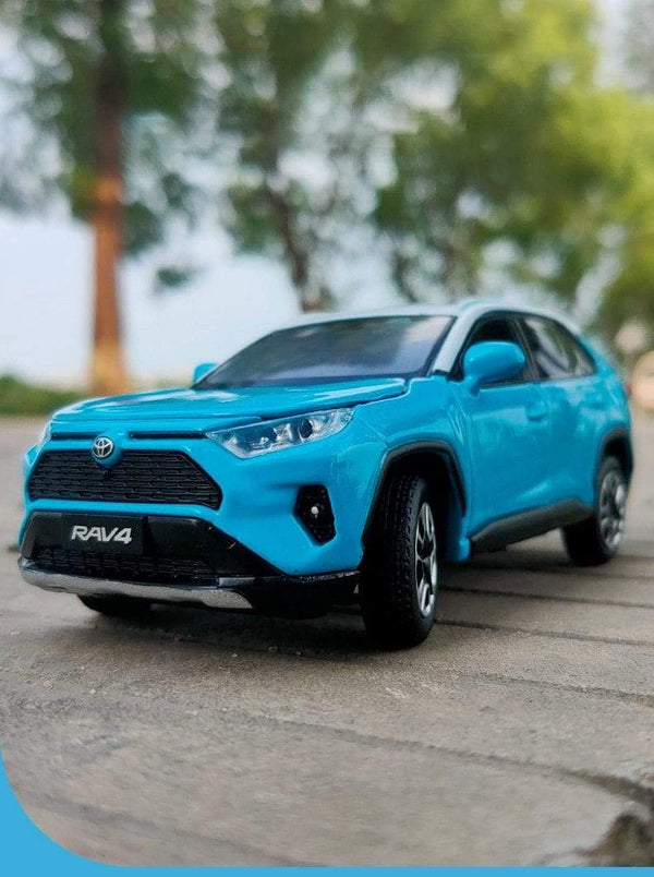 Planet Gates 1:32 Toyota RAV4 2020 SUV Diecasts & Toy Vehicles Metal Car Model Shock absorber Sound Light Collection Car Toys Gift