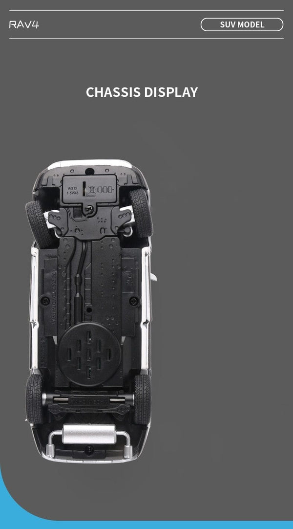 Planet Gates 1:32 Toyota RAV4 2020 SUV Diecasts & Toy Vehicles Metal Car Model Shock absorber Sound Light Collection Car Toys Gift