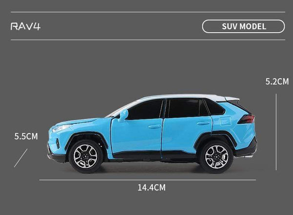 Planet Gates 1:32 Toyota RAV4 2020 SUV Diecasts & Toy Vehicles Metal Car Model Shock absorber Sound Light Collection Car Toys Gift
