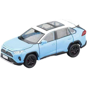 Planet Gates 1:32 Toyota RAV4 2020 SUV Diecasts & Toy Vehicles Metal Car Model Shock absorber Sound Light Collection Car Toys Gift