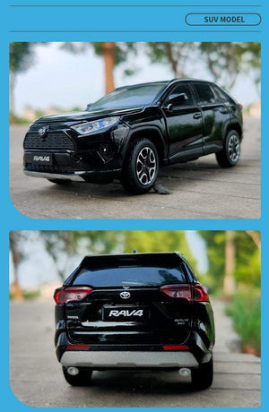 Planet Gates 1:32 Toyota RAV4 2020 SUV Diecasts & Toy Vehicles Metal Car Model Shock absorber Sound Light Collection Car Toys Gift