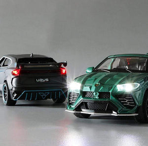 Planet Gates 1:32 URUS Bison SUV Coupe Alloy Car Model Sound and Light Simulation Car Decoration Collection Child Toy Gift