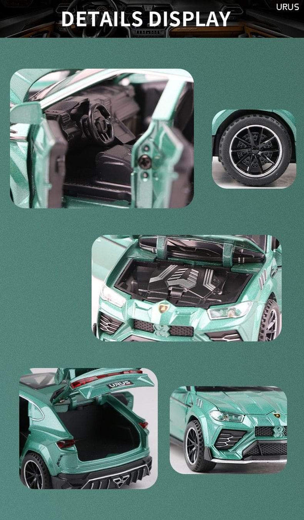 Planet Gates 1:32 URUS Bison SUV Coupe Alloy Car Model Sound and Light Simulation Car Decoration Collection Child Toy Gift