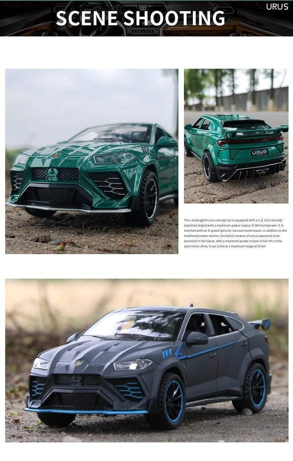 Planet Gates 1:32 URUS Bison SUV Coupe Alloy Car Model Sound and Light Simulation Car Decoration Collection Child Toy Gift